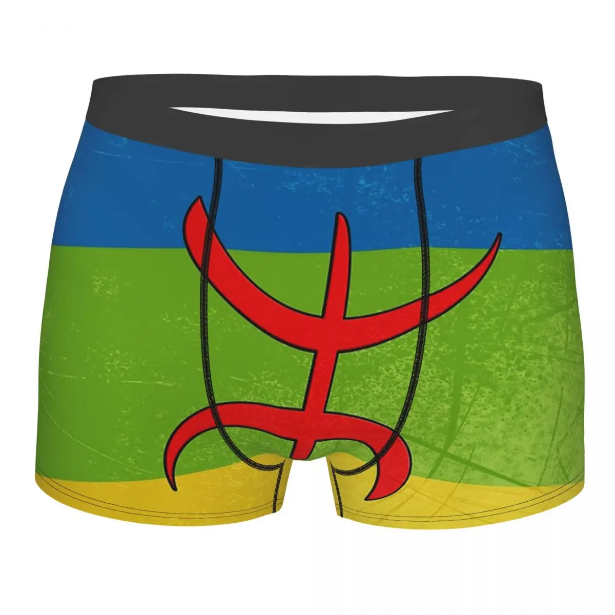 

Men Amazigh Flag Berber Flag Underwear Hot Boxer Shorts Panties Homme Soft Underpants