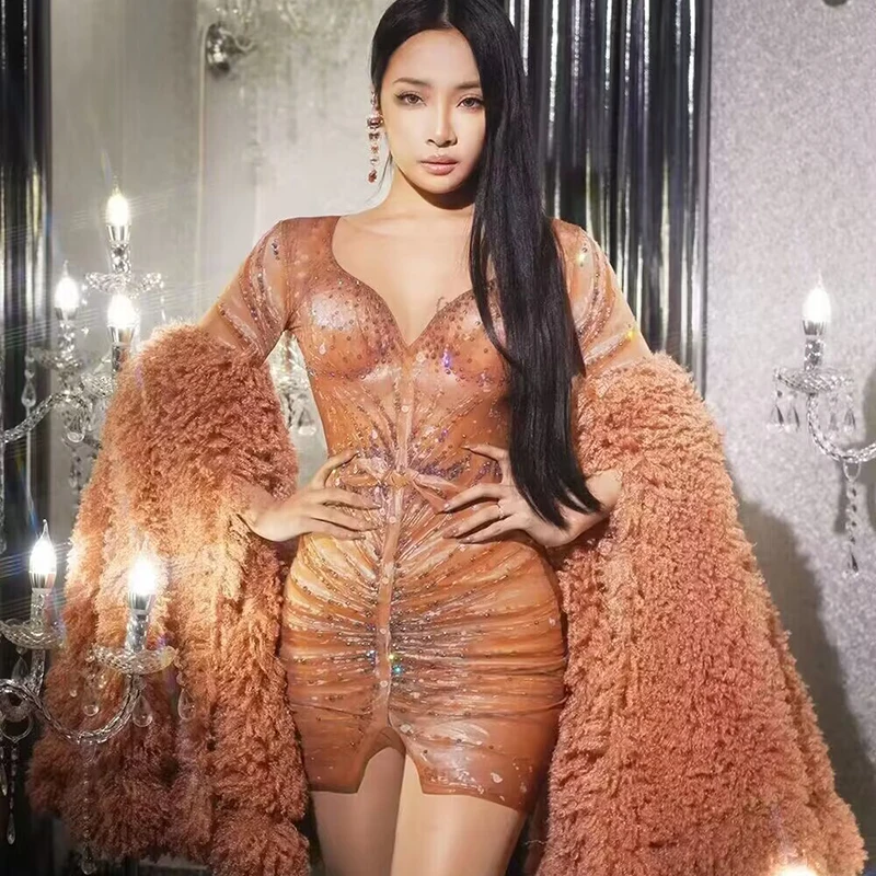 

Сексуальное женское платье с длинным рукавом, модель DN14999