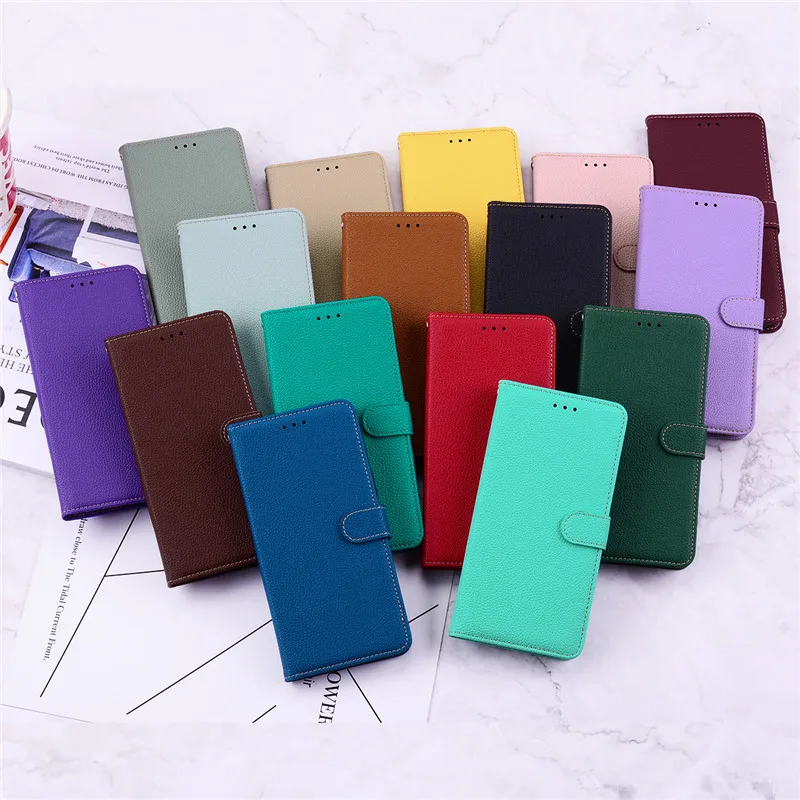 Matte Wallet Phone Case on For Xiaomi Mi A1 A2 A3 8 9 Lite 5X 6 Note10 Note 10 Lite CC9 9T Pro CC9e Black Flip Cover For Xiaomei