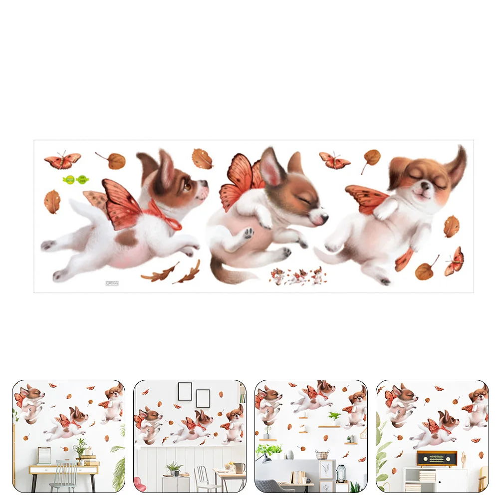 

Wall Decals Sticker Dogdecor Stickers Decal Kids Puppy Bedroom Decorative Murals Removable Childrenscartoon Cute Vinyl Wallpaper