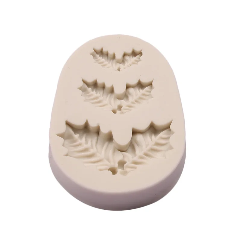 Силиконовая форма для выпечки в виде листьев падуба