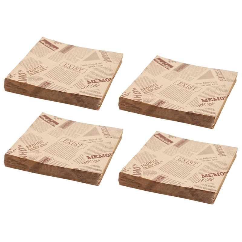 

HOT SALE 400Pcs 12X12cm Sandwich Donut Bread Bag Biscuits Doughnut Paper Bags Oilproof Bread Craft Bakery Food Packing Kraft