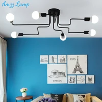 kitchen pendant lights lamp multiple rod wrought iron ceiling lamp for living room lamparas for home lighting fixtures no bulbs