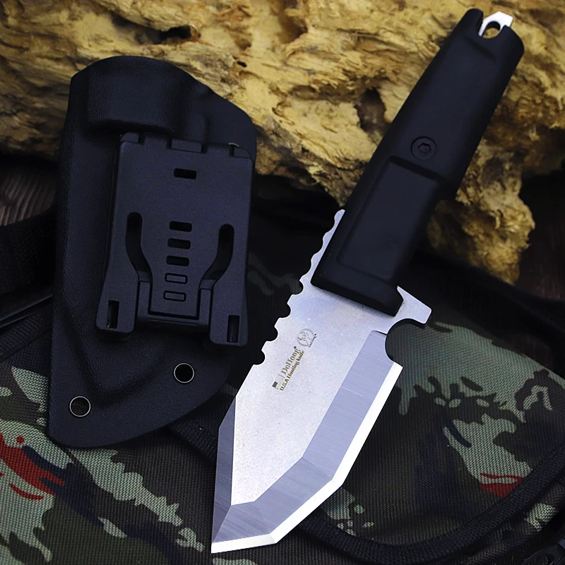 

Tactical Straight knife Wilderness Adventure survival knife self-defense carry outdoor knife Sharp High hardness Dc Steel knife