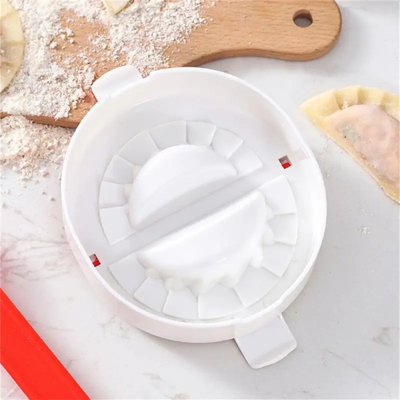 

Abs Press Dumpling Utensil Creative Dumpling Bag Mold Dumpling Model Kitchen Gadgets Red Manual Dumpling Skin Model White
