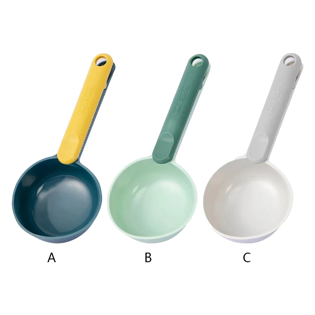 

Measuring Cup Spoon Feeding Scoop Washable Reusable Sealing Clip Supply