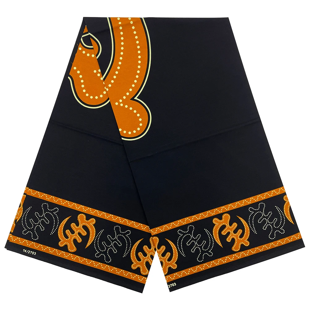 

African Wax Fabric High Quality Wax Nigerian Ankara Block Prints New Arrivals Batik Fabric Dutch Pagne 100% Cotton For Sewing 12