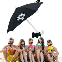 cute small umbrella shape phone holder blackout powerful suction cup phone holder stand universal indoor and outdoor