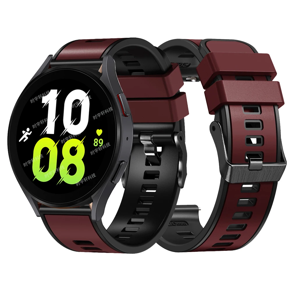 

Sport Band For Samsung Galaxy Watch 5 4 40mm 44mm Bracelet Silicone 20mm Strap For Samsung Galaxy 5 Pro/4 Classic 42 46mm Correa