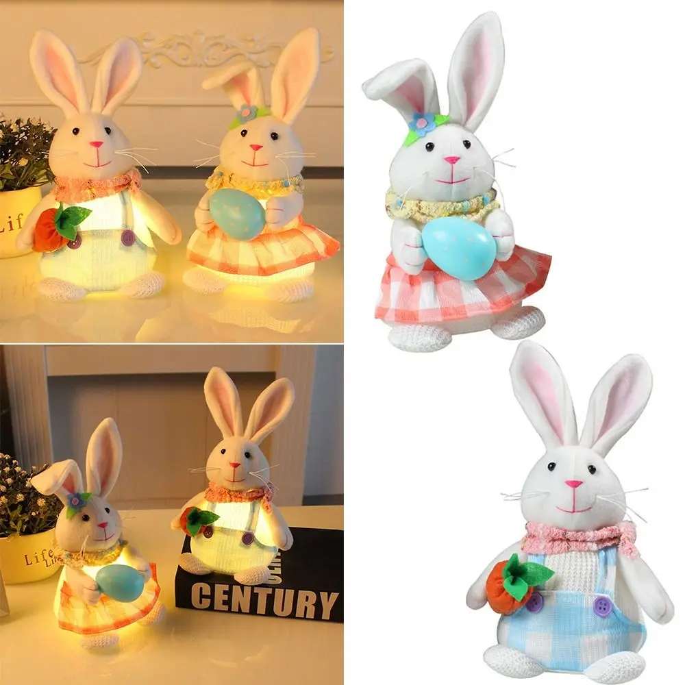 

Gifts Home Office Decor Creative Gift Rabbit Ornaments Easter Bunny With Led Light Easter Decor Easter Party Light