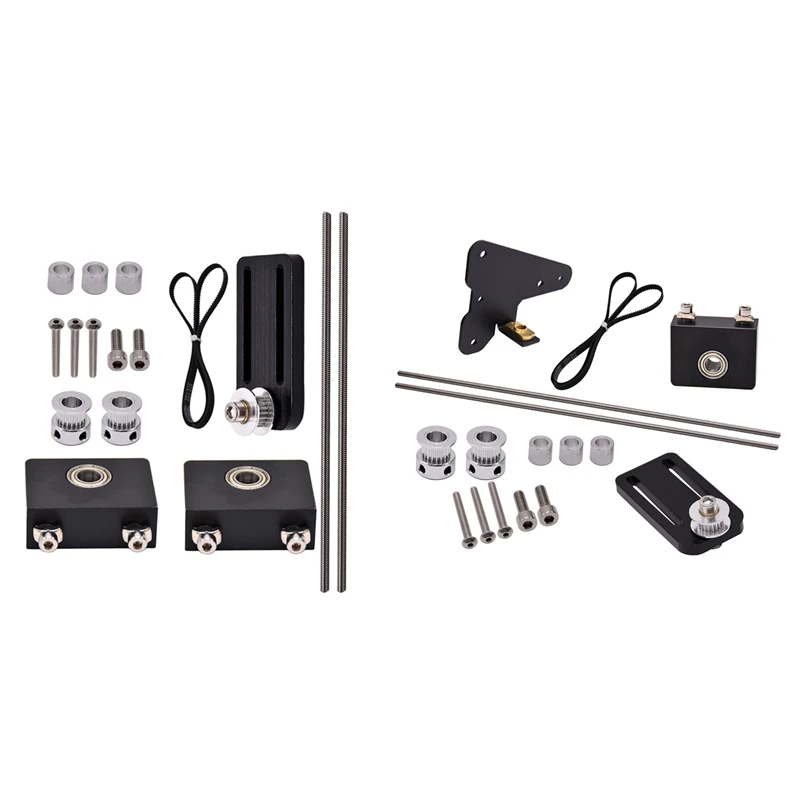 

3D Printer Parts, Dual Z-Axis Lead Screw Length 380Mm, Timing Belt 752Mm