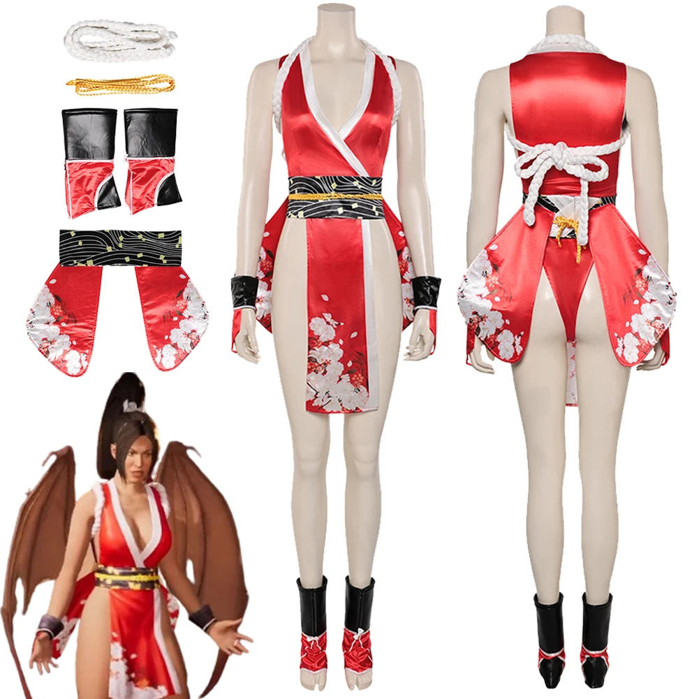 Nitara Mai Shiranui Косплей фэнтезийная игра Mortal Kombat Маскировка Костюм для взрослых