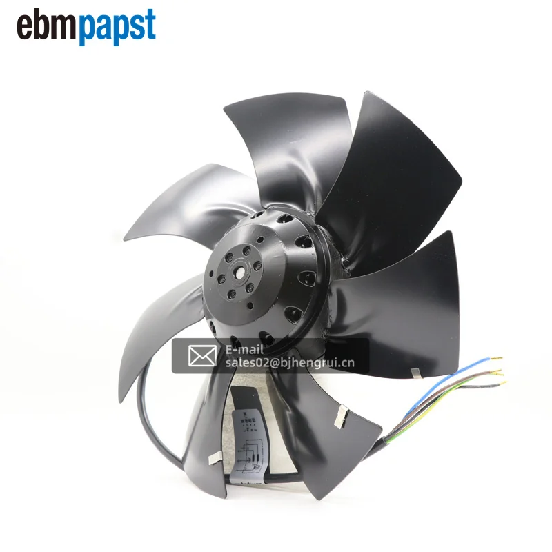 Фото ebmpapst A2E250-AL06-01 250 x 72 мм 230 В переменного тока 150 Вт 0,66 А 2600 об/мин шарикоподшипник IP44 проводные провода Осевой охлаждающий вентилятор для шкафа №2