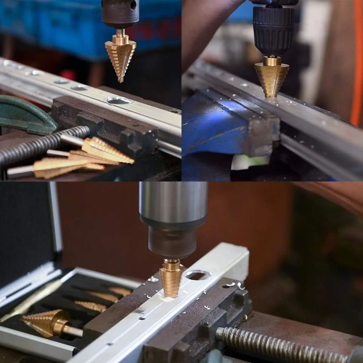 Набор ступенчатых сверл набор из 5 4-12/20/32 мм для металла жареного теста