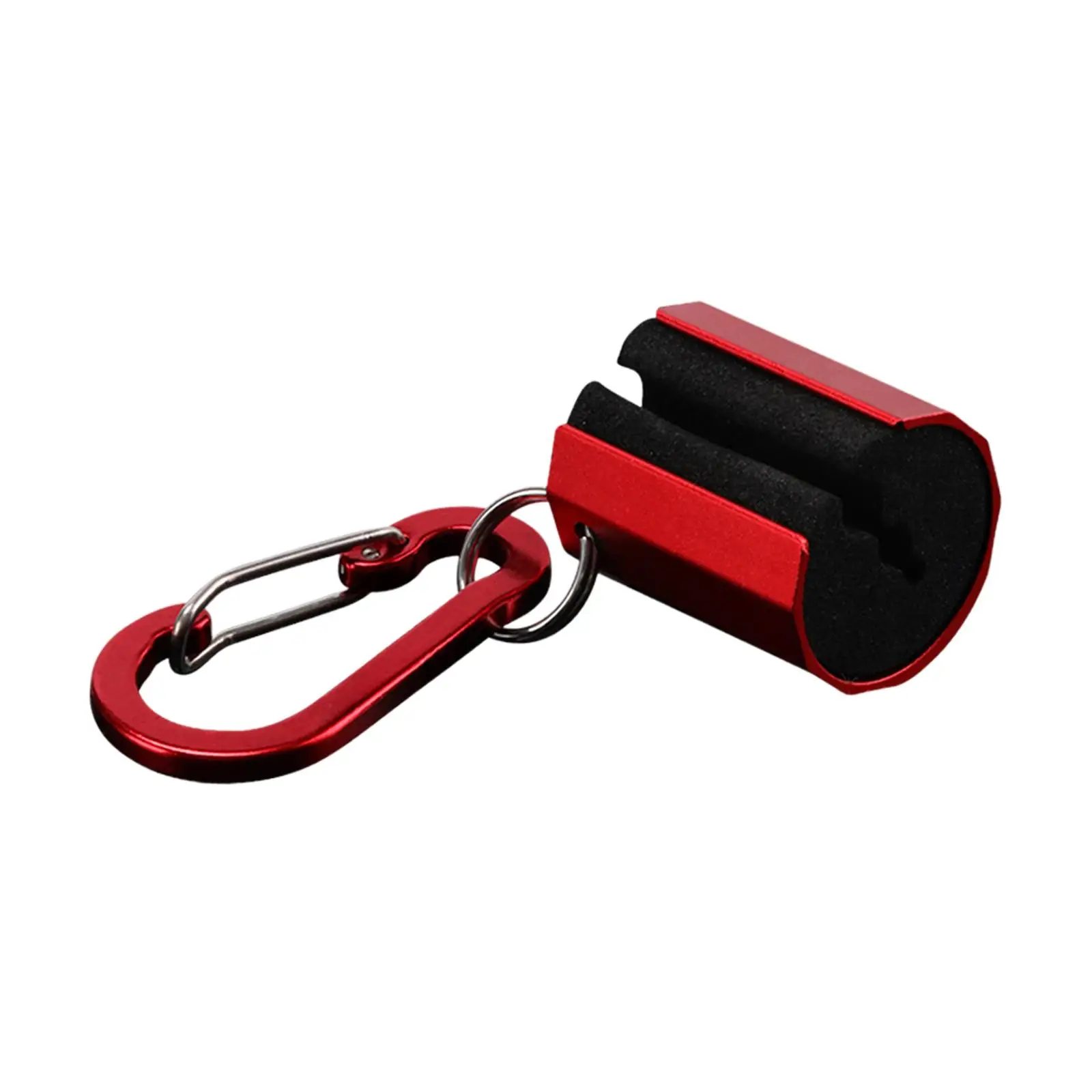

Fishing Rod Holder Rod Clip with Carabiner Gear Aluminum Alloy Rack Wearable