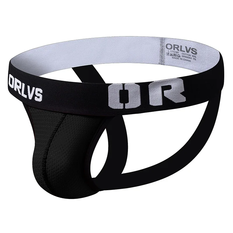 

ORLVS Men's Sexy Lingerie Thong Mesh Breathable Sports Seamless G-string Hollow Out Male Youth Underwear Gay Sissy Panties Jocks