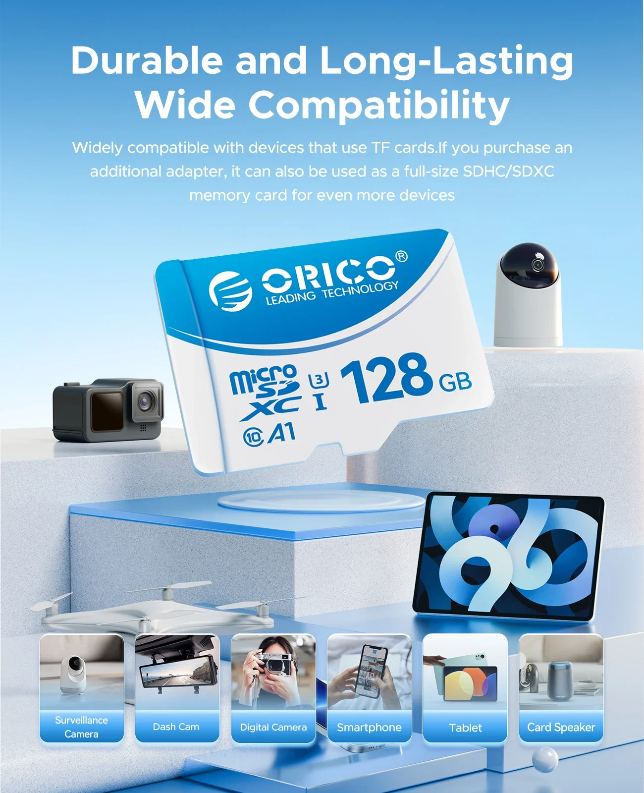 Карта памяти Micro SD TF 16/32/64/128 Гб