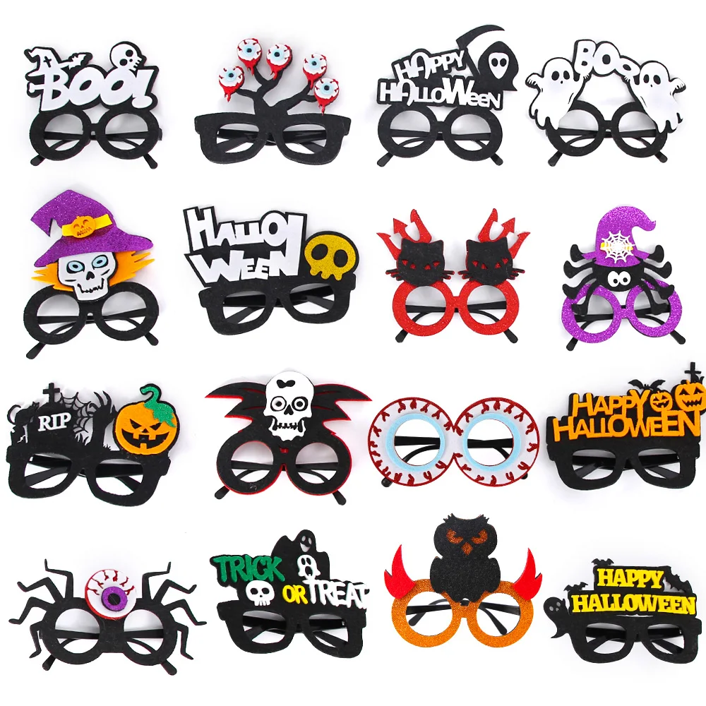 Очки для украшения Хэллоуина "Ужасные творческие скелеты и привидения" из нематериального материала для фестиваля, аксессуары для фотографии