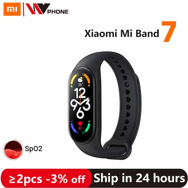 Смарт-браслет Xiaomi Mi Band 7 6 цветов AMOLED экран 1 62 дюйма 24 часа водостойкий 5 |