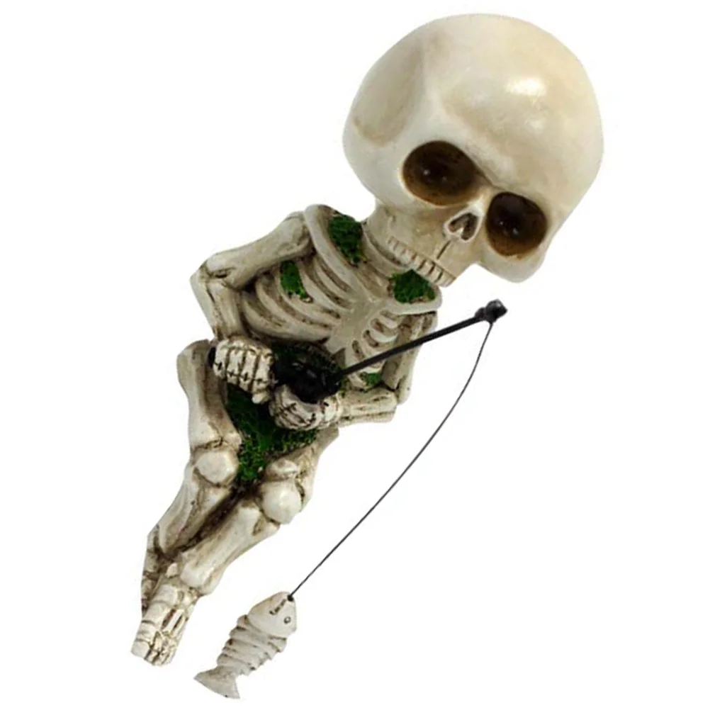 

Garden Resin Statue Decor Outdoor Fishing Ornament Halloween Outdoor Halloween Decorations