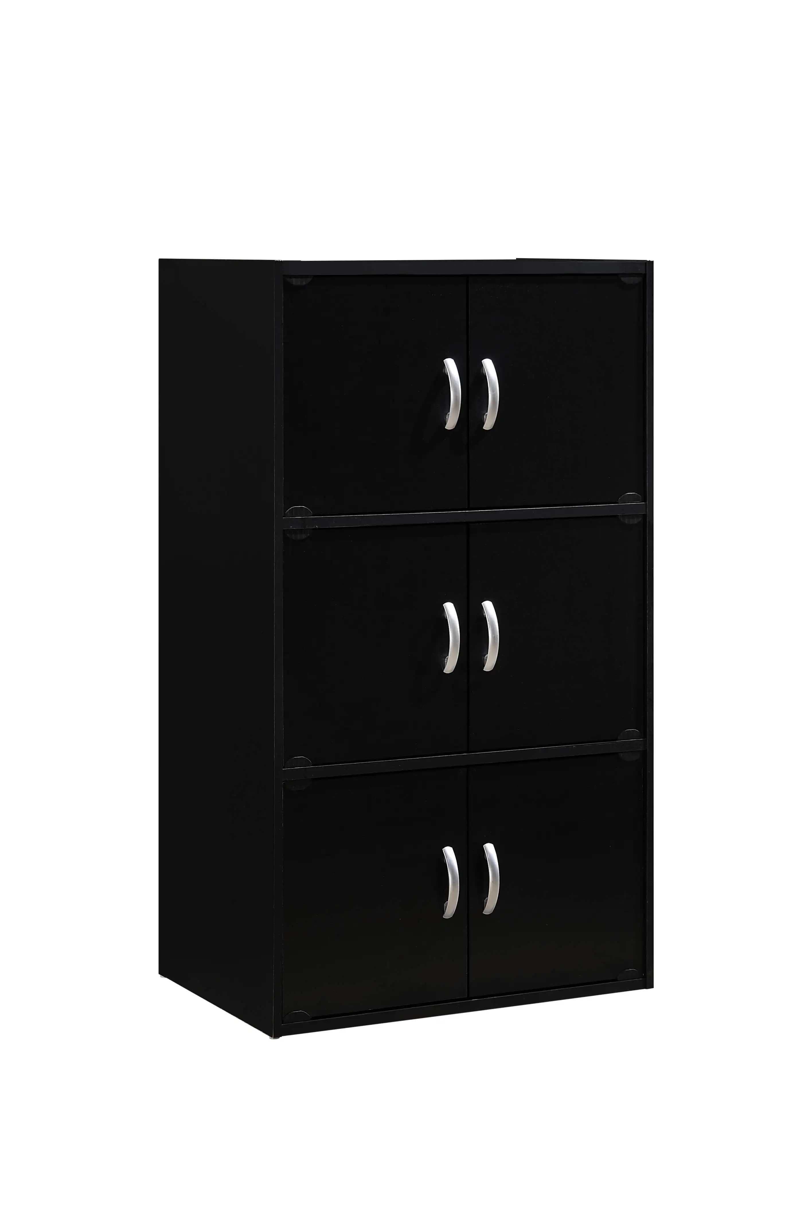 

3-Shelf, 6-Door Multipurpose Cabinet, Multiple Colors