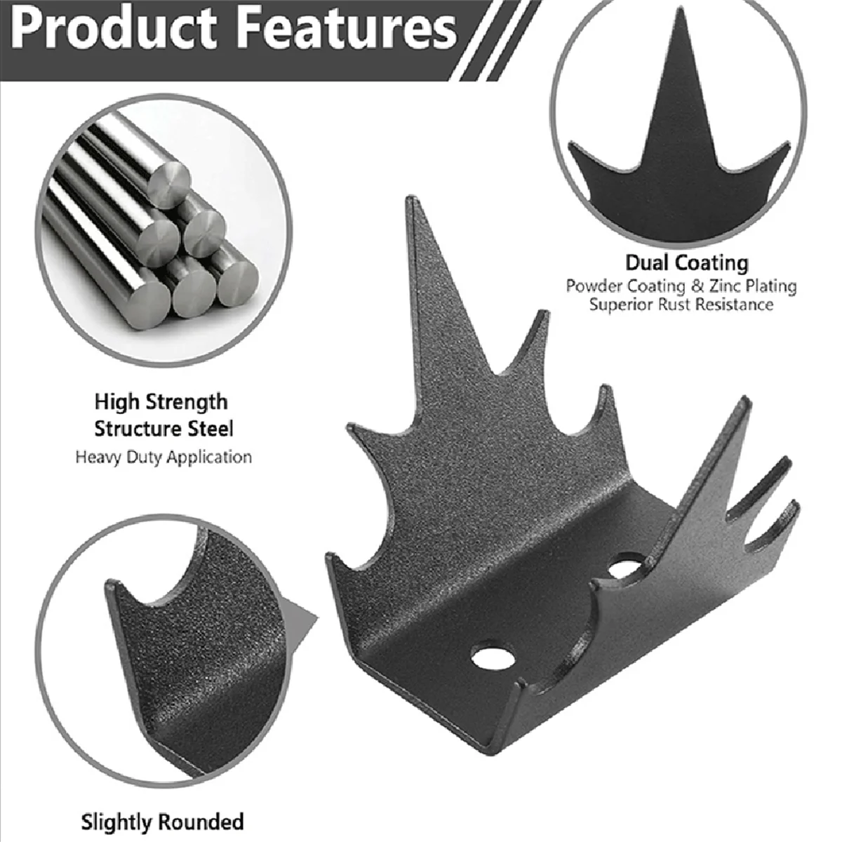 Шипы для стены забора защиты Антиинструзионные шипы Анти-зажимное устройство
