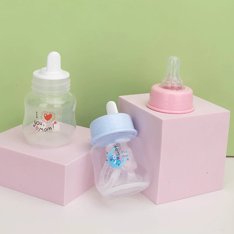 

60ml Baby Newborn Nursing Nipple Bottle PP Pacifier Mini Portable Feeding Nursing Bottle Cute Cartoon Baby Milk Water Bottle