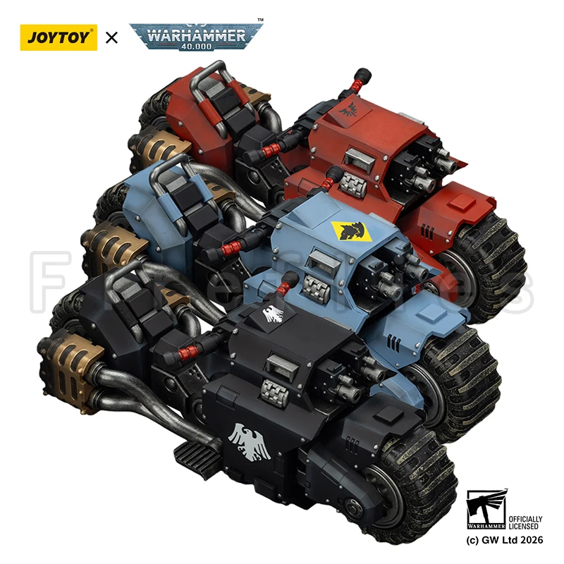 Фото Фигурка JOYTOY 1/18: 40K Blood Angels Space Wolves, Рейнджерский байк в стиле Рейверс-патройн, аниме-модель, игрушка №1