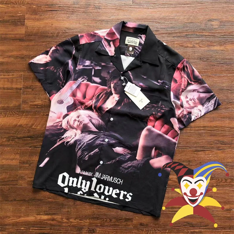 

Рубашки WACKO MARIA для мужчин и женщин, гавайская пляжная рубашка с коротким рукавом