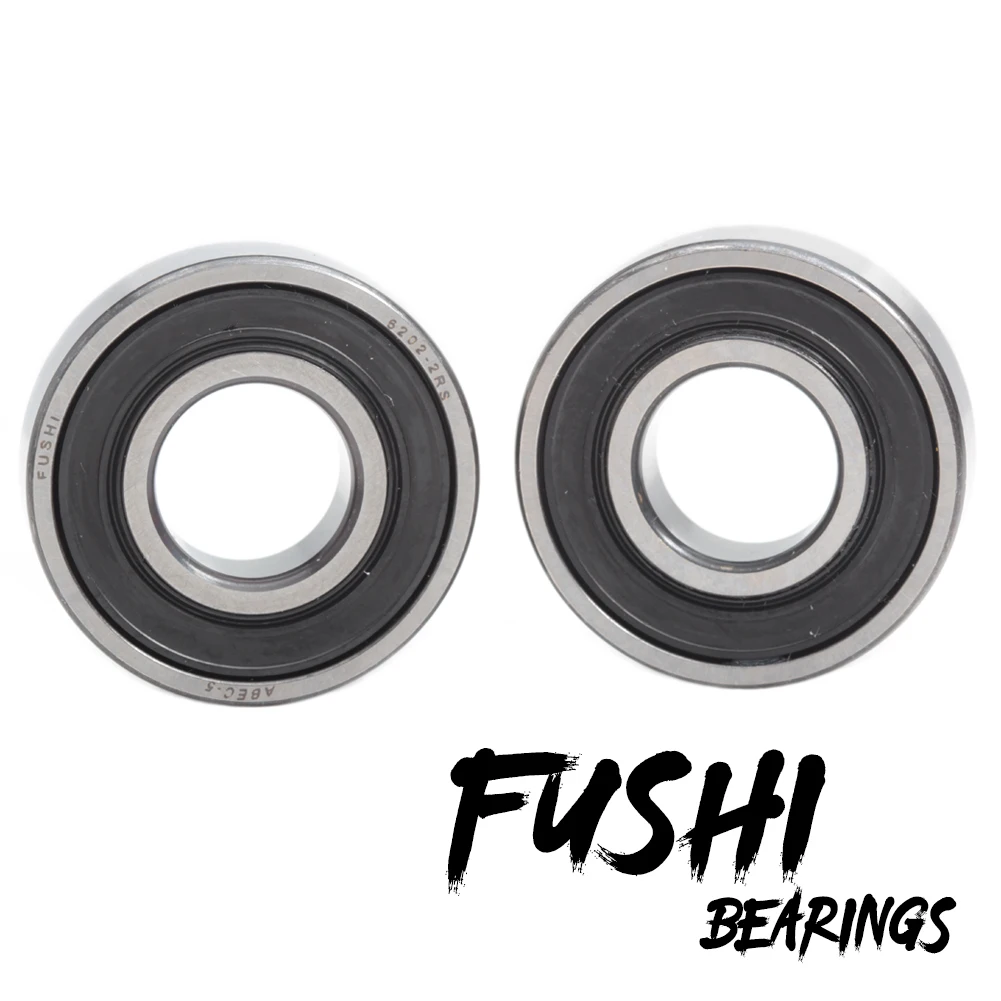 6202-2RS Ball Bearing 15*35*11 mm 4Pcs Double Rubber Seal  ABEC-5 Pre-Lubricated Ball Bearings 6202RS