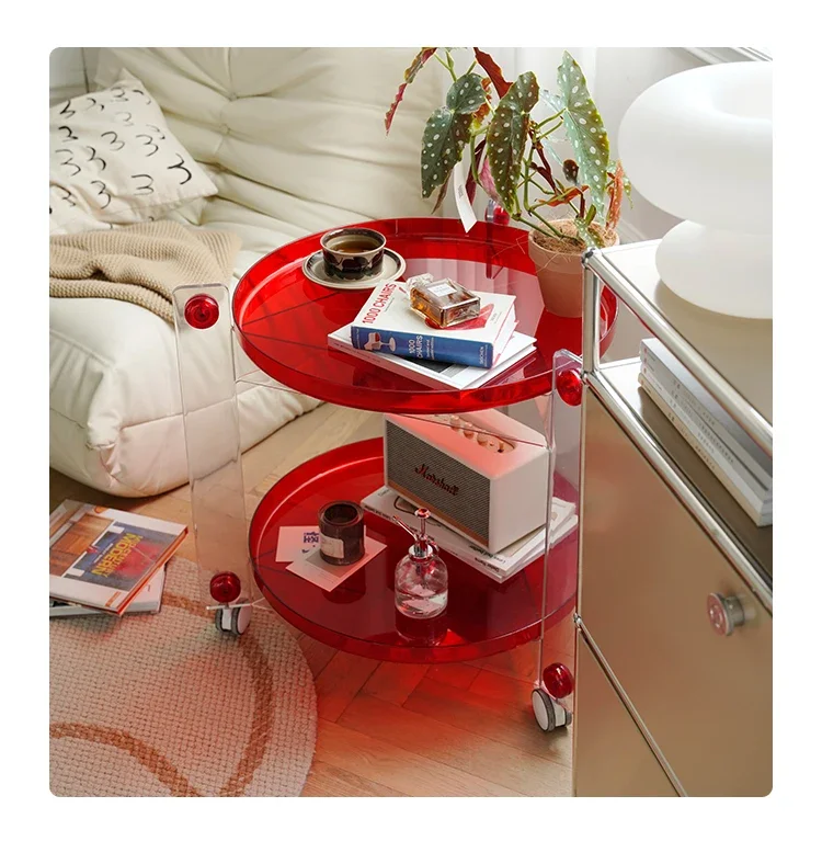 Скандинавская акриловая пластиковая прозрачная тележка для домашних животных