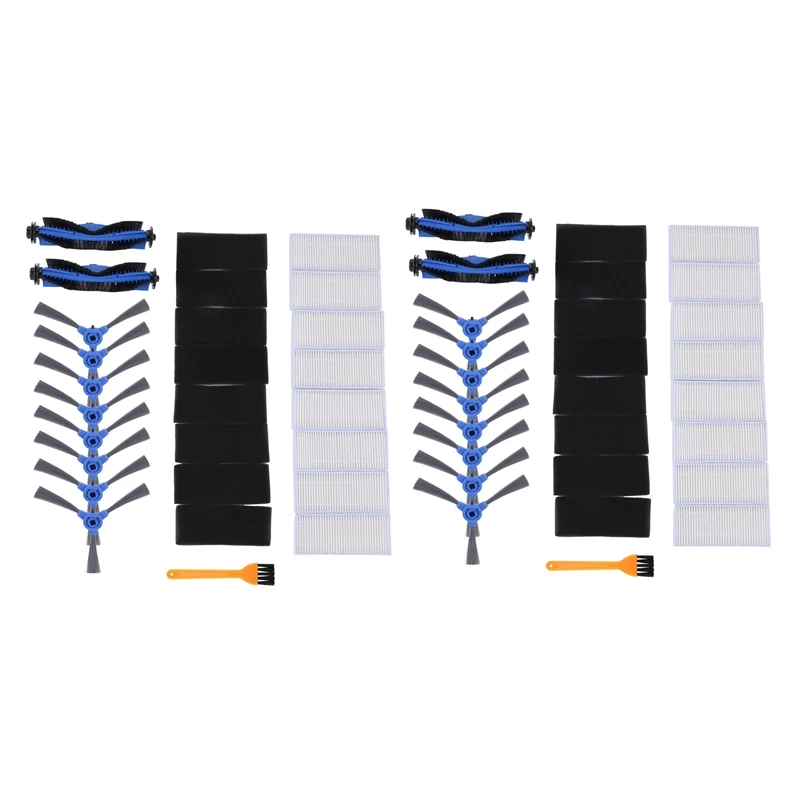 

Набор аксессуаров совместимый с Eufy Robovac 11S, Robovac 30, 16X фильтры для очистки, 16X боковые щетки, 4X вращающаяся щетка