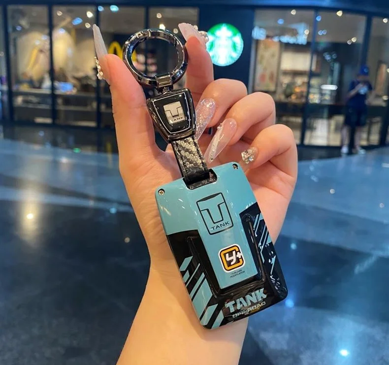 Автомобильный чехол из АБС-пластика и силиконовый чехол с пряжкой для Great Wall GWM WEY TANK 300 500 Tank300, брелок для умных ключей, аксессуары для интерьера