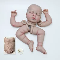 19inch Reborn Doll Kit Already Painted Kits Loulou Very Lifelike with Many Details Veins Same As Picture with Extra Body