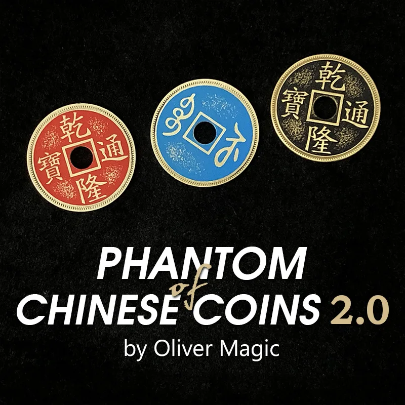 

Phantom of Chinese Coins 2.0 by Oliver Magic Magic Tricks Gimmicks Mentalism Props Chinese Palace Coin Appearing Vanishing Props