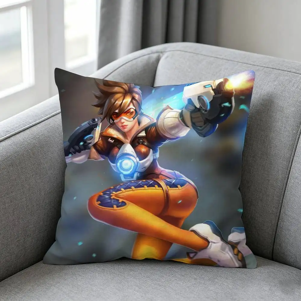 Фото Наволочка Pop Game-e Overwatch, простой однотонный дизайн, подходит для различных стилей спален. №5