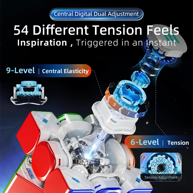 MOYU Huameng TG 3x3 магнитный УФ-волшебный куб Maglev Speed Cube головоломки игрушки подарок для