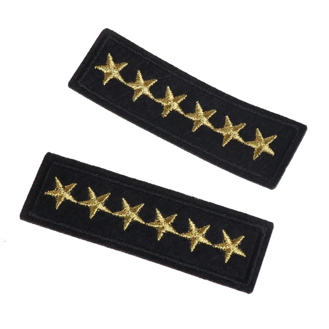 Модные нашивки с логотипом военного ранга Star для одежды, рюкзака, шитья своими руками, глажки