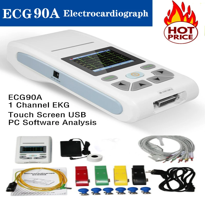 

CONTEC 12-Channel ECG/EKG Machine Electrocardiograph, PC software, Touch Screen ECG90A