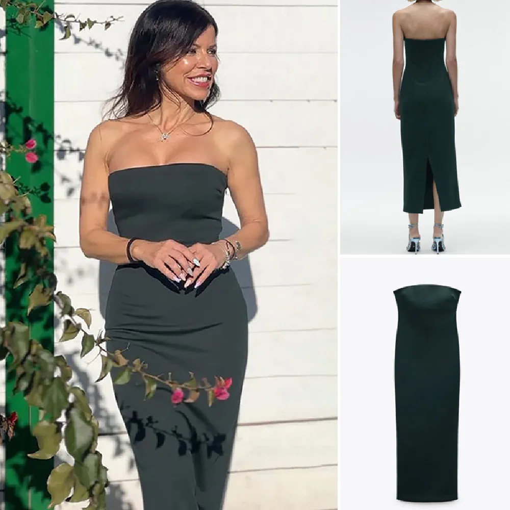 

Женское прямое платье средней длины COS LRIS, модель 2117404 года, в европейском и американском стиле, с боковым швом и скрытой молнией, весна 23