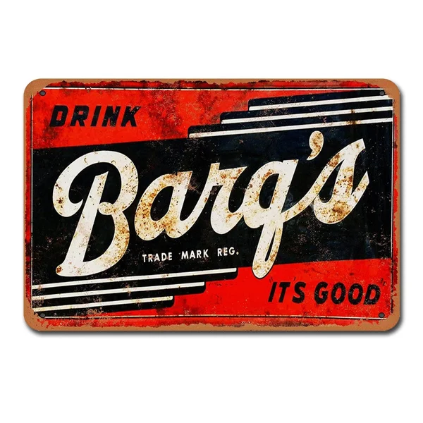 

Barq's Root Beer Vintage Tin Sign Metal Decor Metal Sign Metal Poster Wall Sign Wall Poster Wall Sticker Wall Decor 1