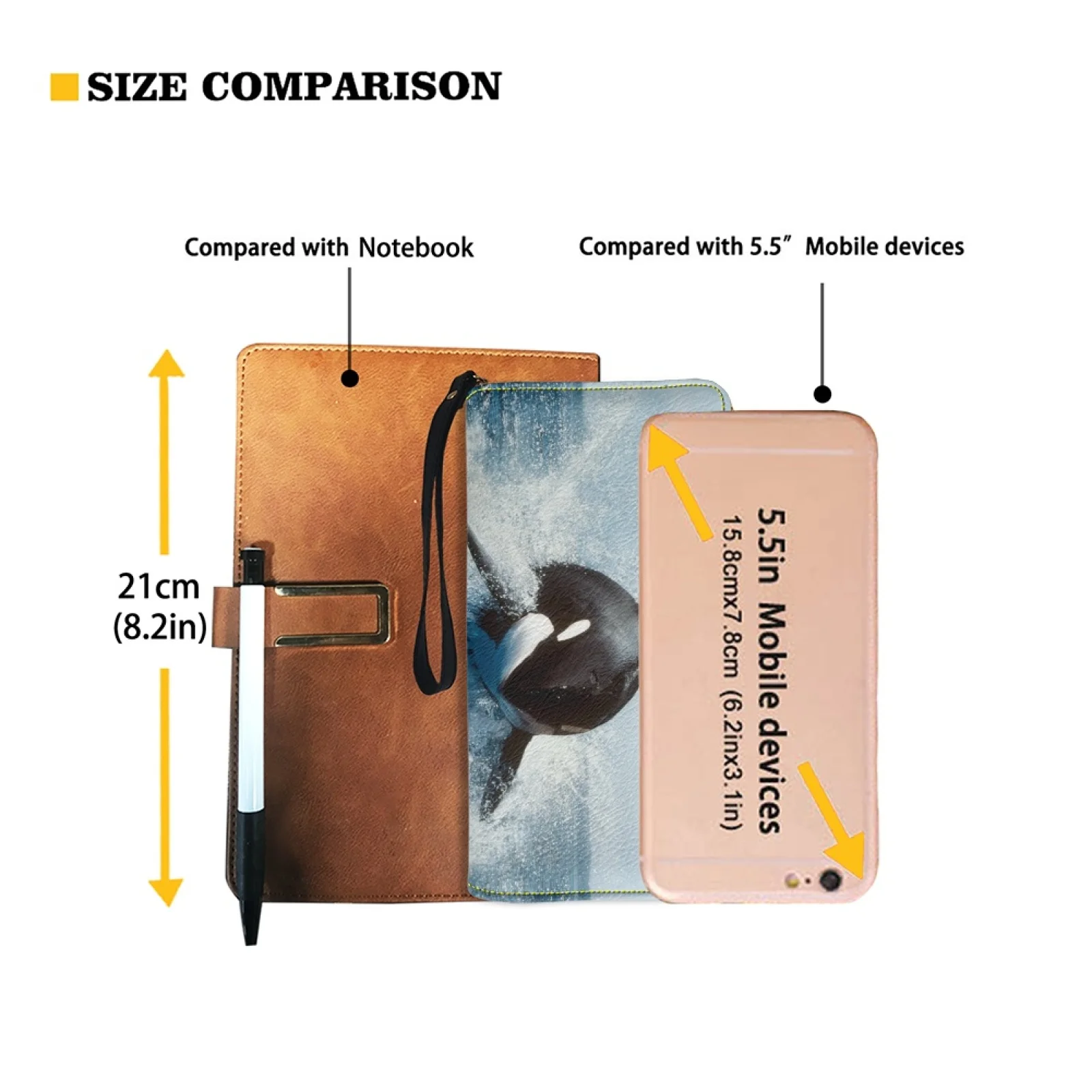 Belidome Women Clutch Zip Around Orca Wallet With Coin Pocket Credit Card Holder Purse Long PU Leather Cash Bags With Wristlet