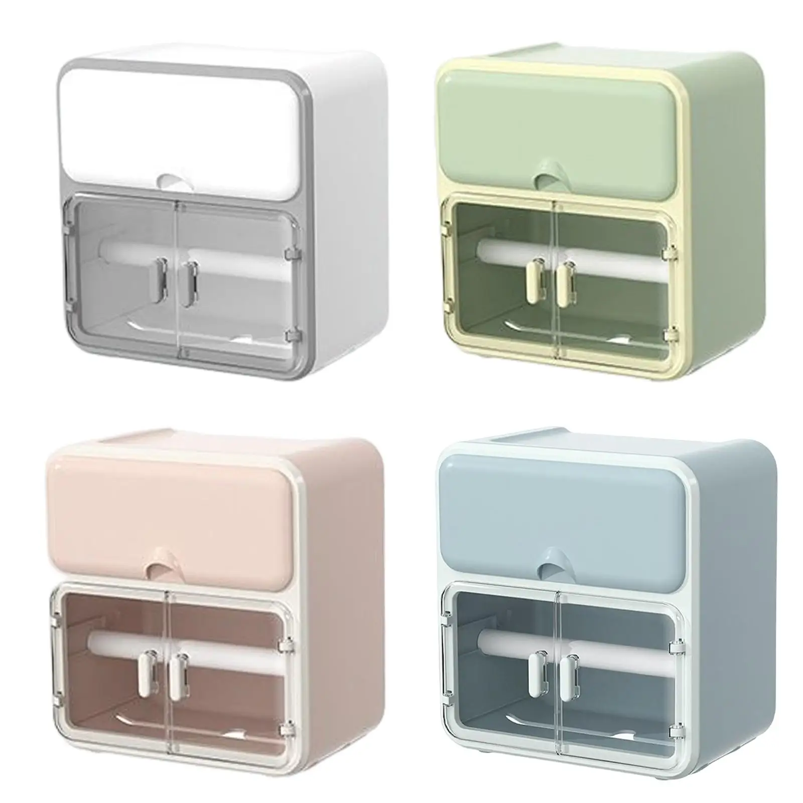 

Toilet Paper Holder Storage Box Roll Paper Holder Bathroom Organizer Shelf