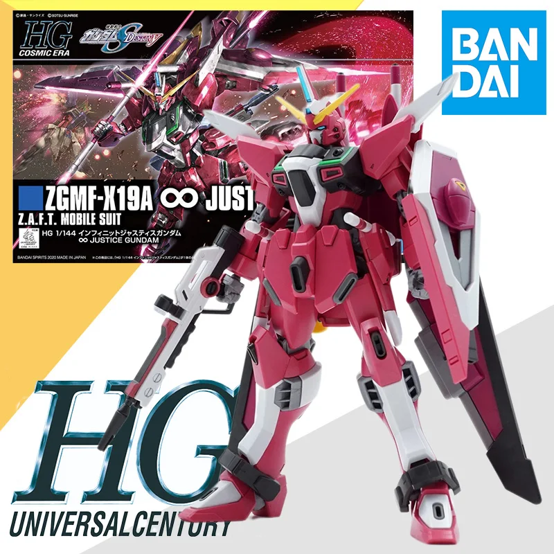 

В наличии Bandai 1/144 HGUC GUNDAM, набор моделей бесконечной справедливости, аниме, фигурка в сборе, модель Fihgt, игрушка, подарок для ребенка