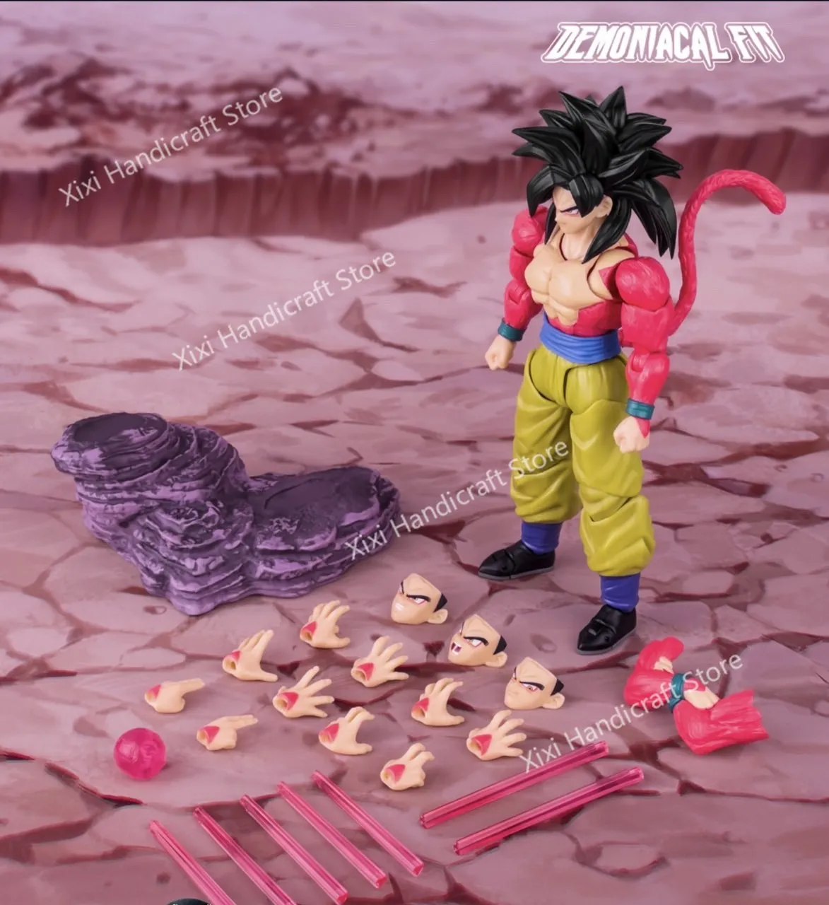 Фото В наличии: Коллекционная фигурка Demoniacal Fit Dragon Ball Super Saiyan SSj4 Goku UNTAMED POWER, анимационная модель, игрушка, подарок №2
