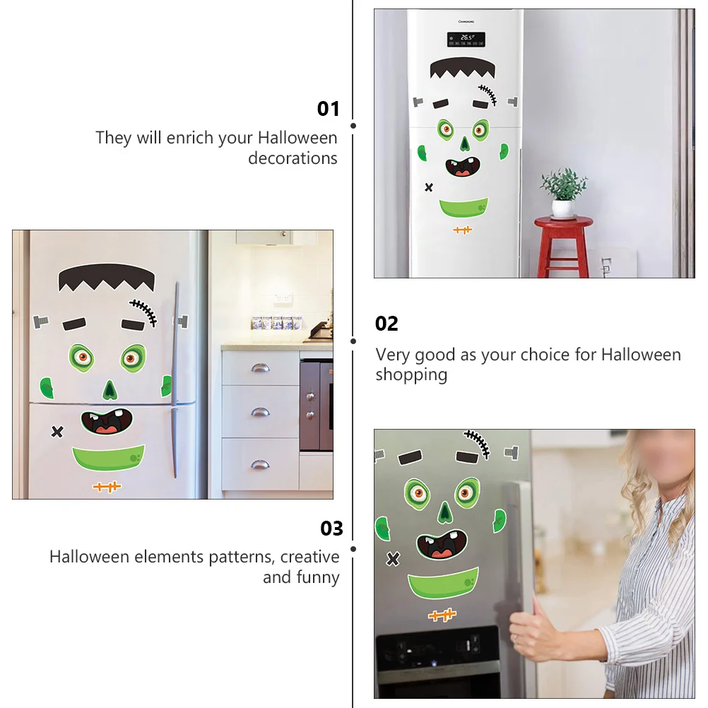 Магниты на холодильник 2 комплекта Хэллоуин фотосессия фестиваль гаражная дверь
