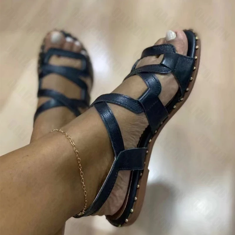 

Women Fashion Rome Sandals Slippers Summer Outdoor Casual Beach Sport Shoes Flats Ladies Soft Slides Bohemian Mujer Zapatos