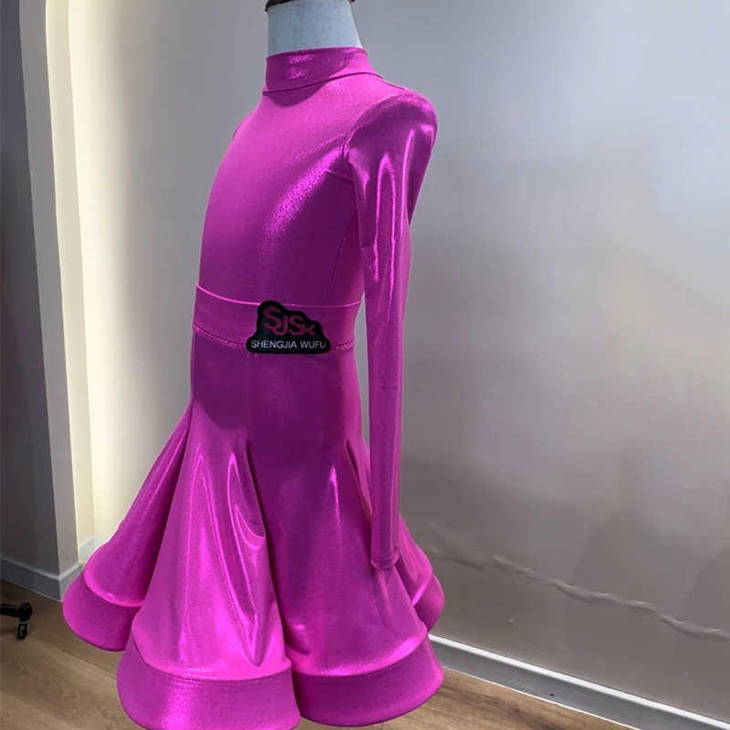 Женские костюмы для латиноамериканских танцев юбки с длинным рукавом и разрезом