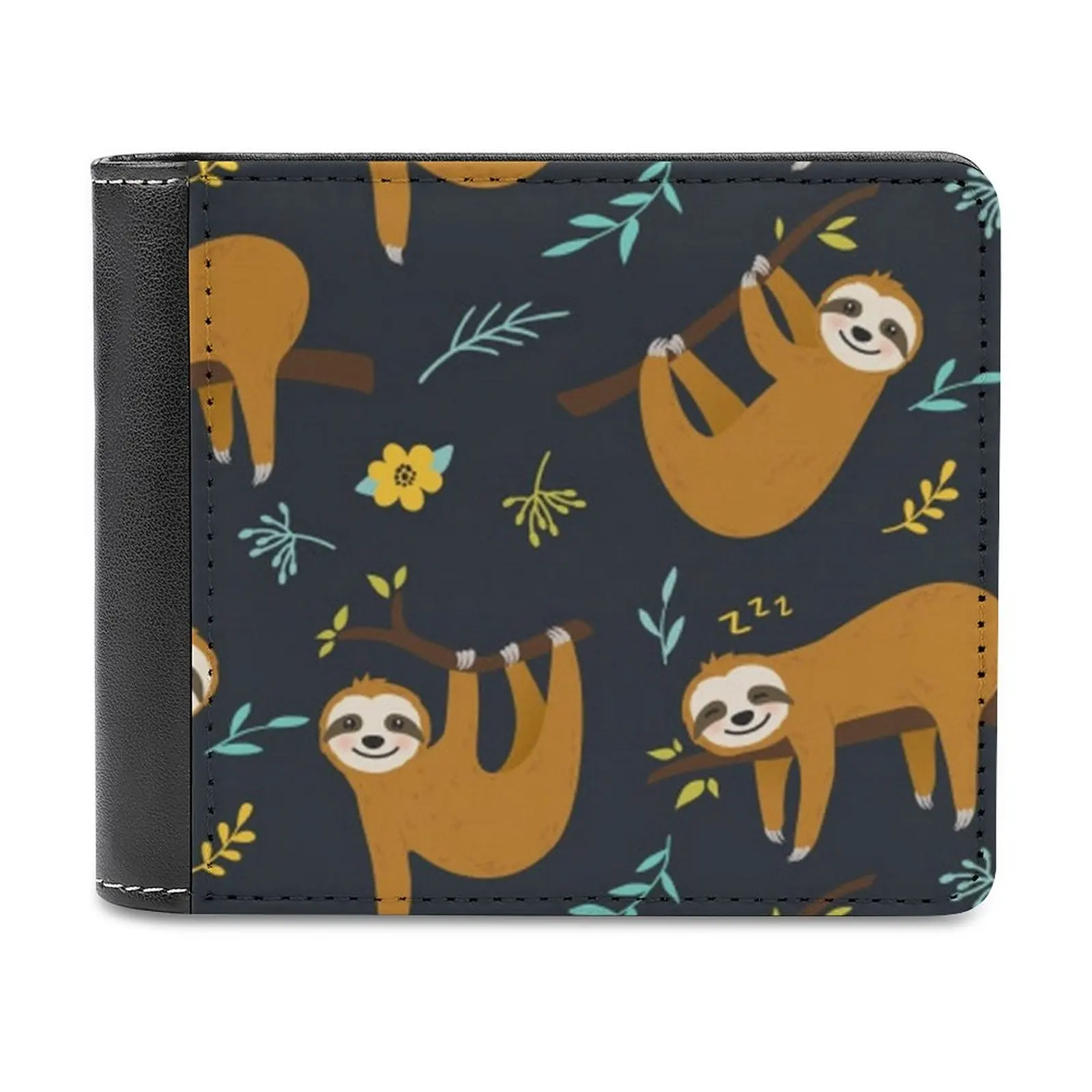 

Супер милые деловые мужские кошельки с листьями и цветами, маленькие кошельки для денег, новый дизайн, долларовая цена, лучший бумажник