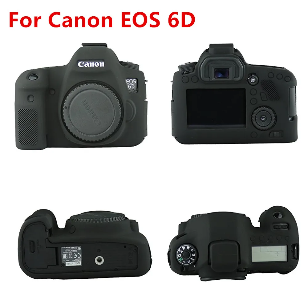 Силиконовый чехол для DSLR камеры Canon EOS R 6D 7D 80D 800D 750D 4000D 5DSR 5D Mark III IV 5D3 5D4 200D SL2 T100 T7i |